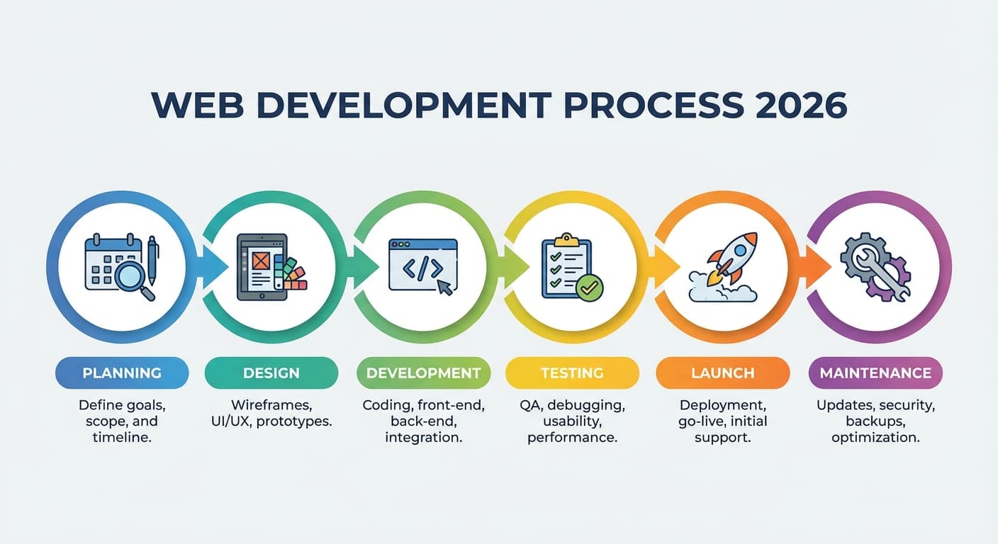 Web Development Process Diagram